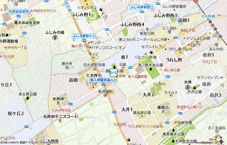 関谷眼科付近の地図